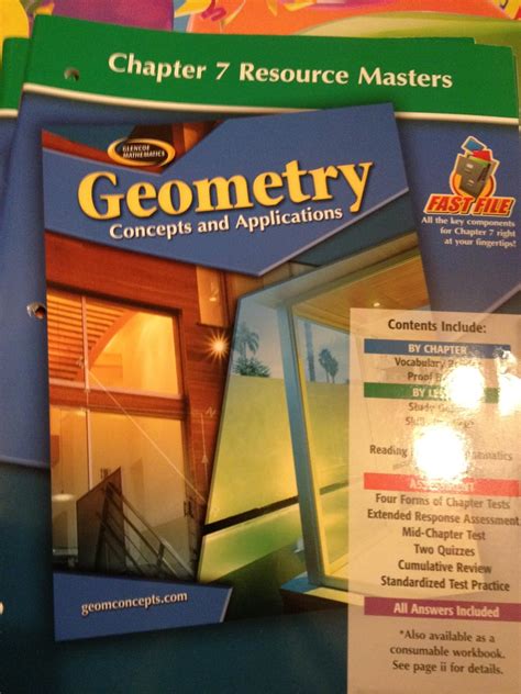 geometry concepts and applications chapter resource masters Reader